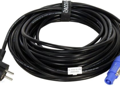 Accu Cable Power Con Schuko Czarny 15 m