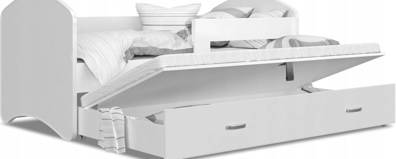 Ajkmeble Łóżko dwuosobowe Lucky P2 200x90 + materace