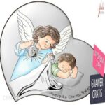 ankabizuteria.pl Obrazek aniołek w serduszku z latarenką 13*13 cm - kolorowy