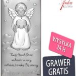 ankabizuteria.pl Srebrny obrazek twój anioł stróż - 6* 12 cm
