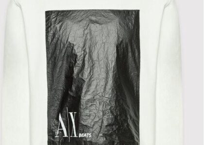 Armani Exchange Bluza 3LZMJE ZJYAZ 2181 Biały Regular Fit