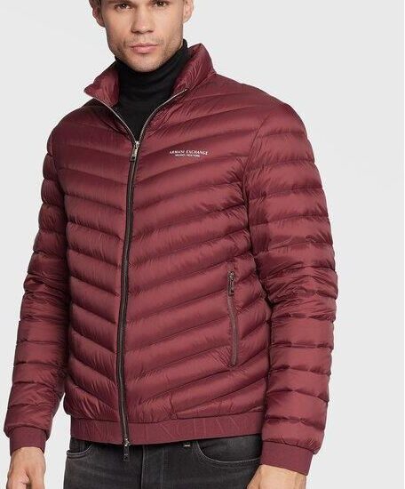 Armani Exchange Kurtka puchowa 8NZB52 ZNW3Z 4442 Bordowy Regular Fit