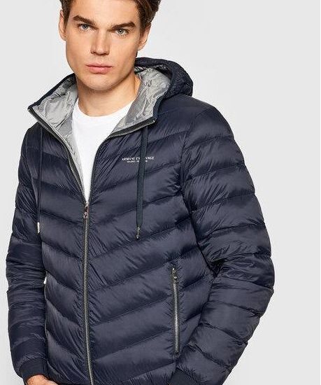 Armani Exchange Kurtka Puchowa 8Nzb53 Znw3Z 5578 Granatowy Regular Fit