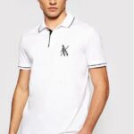 Armani Exchange Polo 3KZFLA ZJ9AZ 1100 Biały Regular Fit