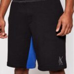 Armani Exchange Szorty sportowe 3KZSLD ZJ1ZZ 6213 Czarny Regular Fit