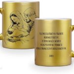 Art Christiana Kubek Metaliczny Ze Świętą Rodziną