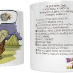 Art Christiana Kubek Religijny Dziesięć Przykazań
