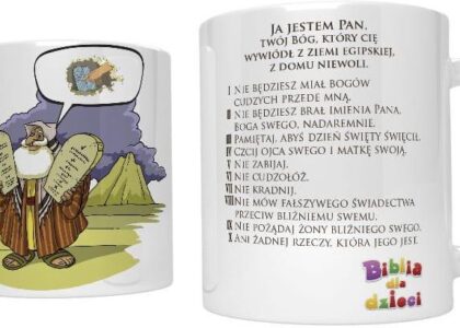 Art Christiana Kubek Religijny Dziesięć Przykazań