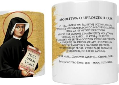 Art Christiana Kubek Religijny Ze Świętą Faustyną