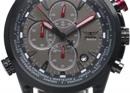 Aviator AVW1369G185S GA8185 Chronograf + pasek