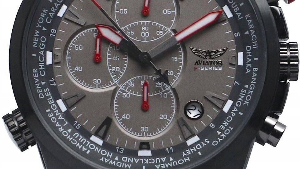 Aviator AVW1369G185S GA8185 Chronograf + pasek