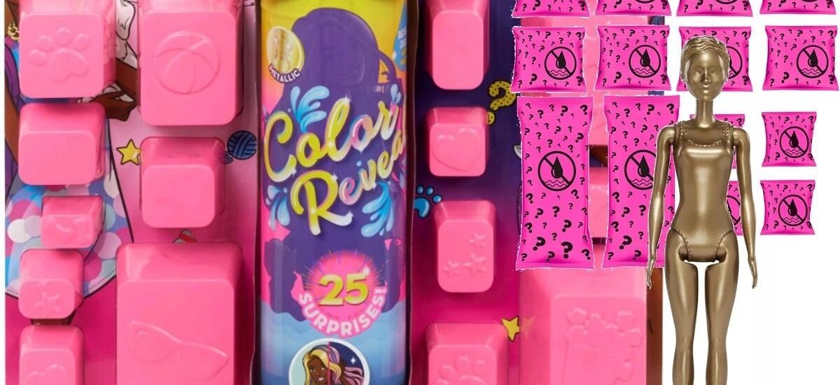 Barbie Color Reveal Kolorowa Niespodzianka Maxi Niespodzianka Lalka Ast. GPD54