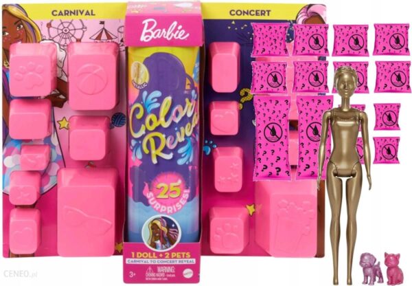 Barbie Color Reveal Kolorowa Niespodzianka Maxi Niespodzianka Lalka Ast. GPD54