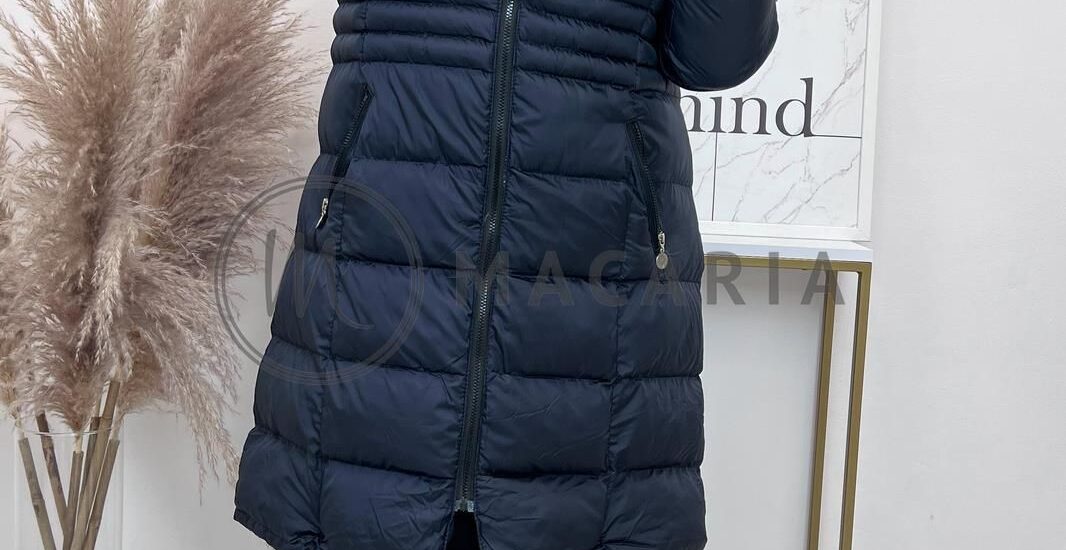 Big Love Kurtka Pikowana Z Kapturem Plus Size Terisa I Granatowa 52