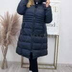 Big Love Kurtka Pikowana Z Kapturem Plus Size Terisa I Granatowa 52