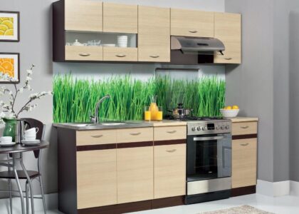 Bog-Fran Zestaw Kuchnia Eliza 220Cm Rijeka Jasna Dąb Wenge