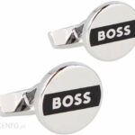 Boss Rory Spinki do mankietów Brass 1.7 cm silver-040