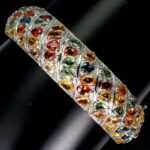 Bransoleta naturalne szafiry 925 Songea certyfikat