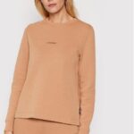 Calvin Klein Bluza Mini K20K203001 Brązowy Regular Fit