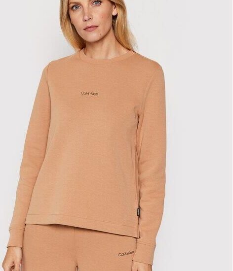 Calvin Klein Bluza Mini K20K203001 Brązowy Regular Fit