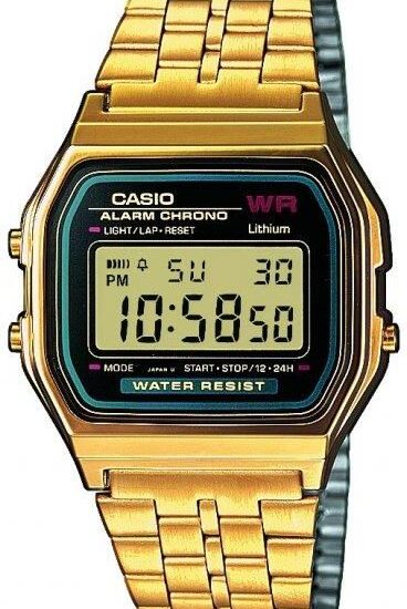 Casio A159WGEA-1EF Gold Digital Watch - Gold
