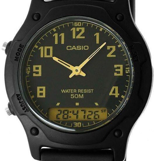 Casio AW-49H-1BVDF Dual time