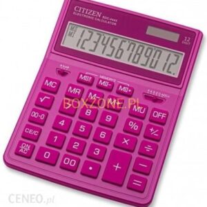 Citizen Kalkulator Różowa Biurkowy 12 Miejsc Podwójne Zasilanie