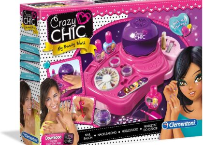 Clementoni Crazy Chic Zestaw Studio Paznokci New 78339 - Zabawka