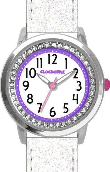CLOCKODILE SPARKLE biały/fioletowy