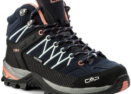Cmp Rigel Mid Wmn Trekking Shoes Wp 3Q12946 B. Niebieski Giada Brzoskwiniowy 92Ad