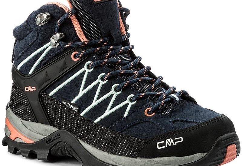 Cmp Rigel Mid Wmn Trekking Shoes Wp 3Q12946 B. Niebieski Giada Brzoskwiniowy 92Ad