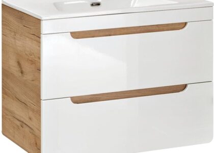Comad Szafka Aruba Oak White Umywalka 80 Aruba821 I Cfp80D Aruba821Cfp80D