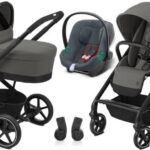 Cybex Balios S Basic Szary Głęboko Spacerowy + Fotelik Aton B2 I-Size