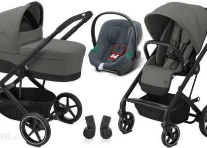 Cybex Balios S Basic Szary Głęboko Spacerowy + Fotelik Aton B2 I-Size