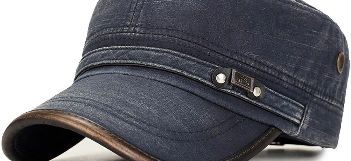 Czapka z daszkiem elegancka PATROLÓWKA jeans męska