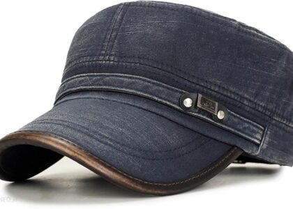 Czapka z daszkiem elegancka PATROLÓWKA jeans męska