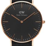 Daniel Wellington Classic Black Cornwall Lady Rose Gold DW00100150
