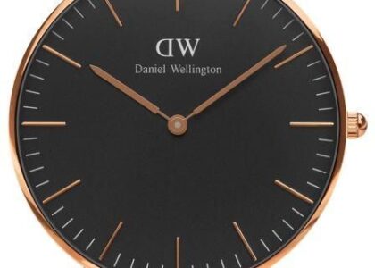 Daniel Wellington Classic Black Cornwall Lady Rose Gold DW00100150