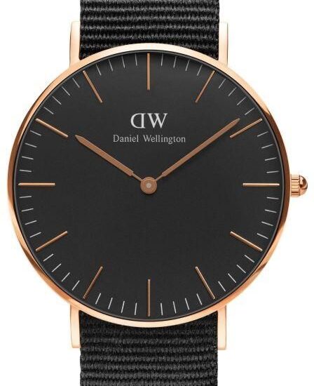Daniel Wellington Classic Black Cornwall Lady Rose Gold DW00100150