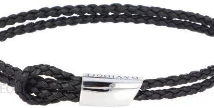 DAVIDOFF CROSSROADS BRANSOLETKA SKÓRZANA 20 CM BLACK