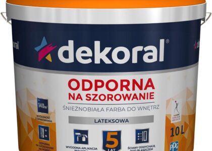 Dekoral AKRYLIT W PLUS śnieżnobiały 10L