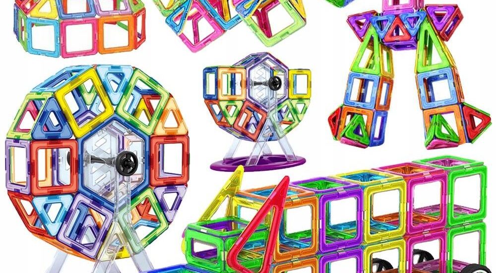 Dexxer Klocki Magnetyczne Układanka Konstrukcyjne 127Szt.