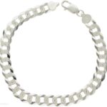 DIAMENT BRANSOLETKA SREBRNA MĘSKA 925 PANCERKA