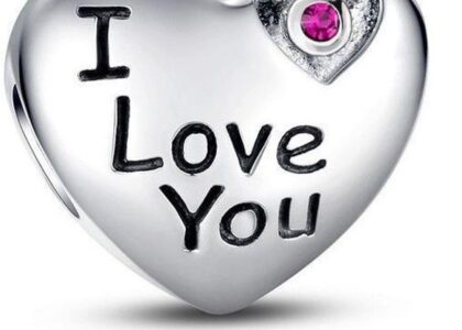 DIAMENT CHARMS MOMENTS 'SERCE Z NAPISEM "I LOVE YOU" Z CYRKONIĄ'