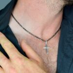 DIAMENT ŁAŃCUSZEK SREBRNY 925 OKSYDOWANY PANCERKA (DIALAN599392532MM)