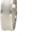 DIAMENT SREBRNA OBRĄCZKA 6 MM SREBRO 925