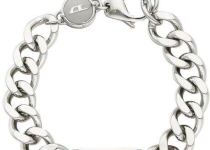 DIESEL BRANSOLETKA DX1371040 SREBRNY