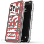 Diesel Snap Case Clear Aop Iphone 12 Pro Max Czerwono-Szary/Red-Grey 42568 (810701)