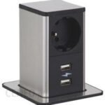 Digitel Pop Up Gniazdo B/I 1Xute Ładowarka Usb A/A 12W DG8041
