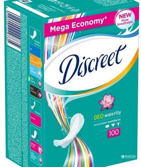 Discreet Wkładki Waterlily Higieniczne 100 szt.
